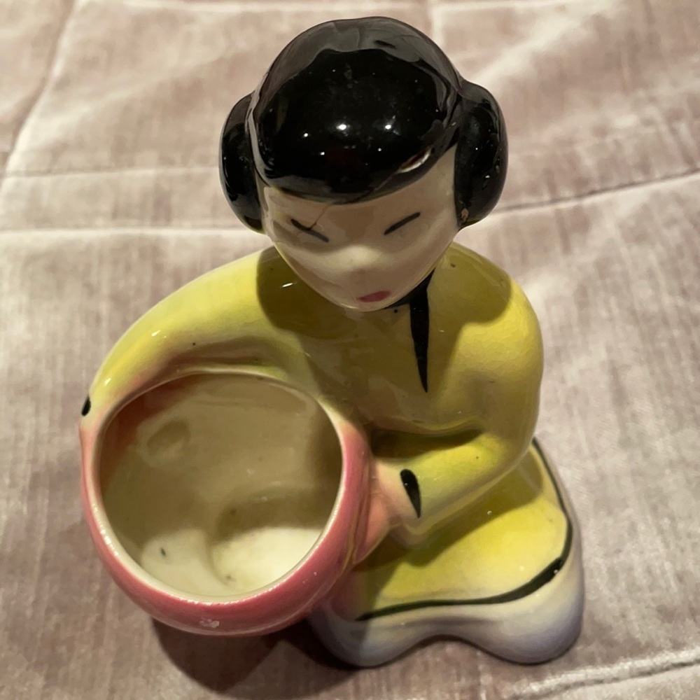 VINTAGE Asian Ceramic Planter